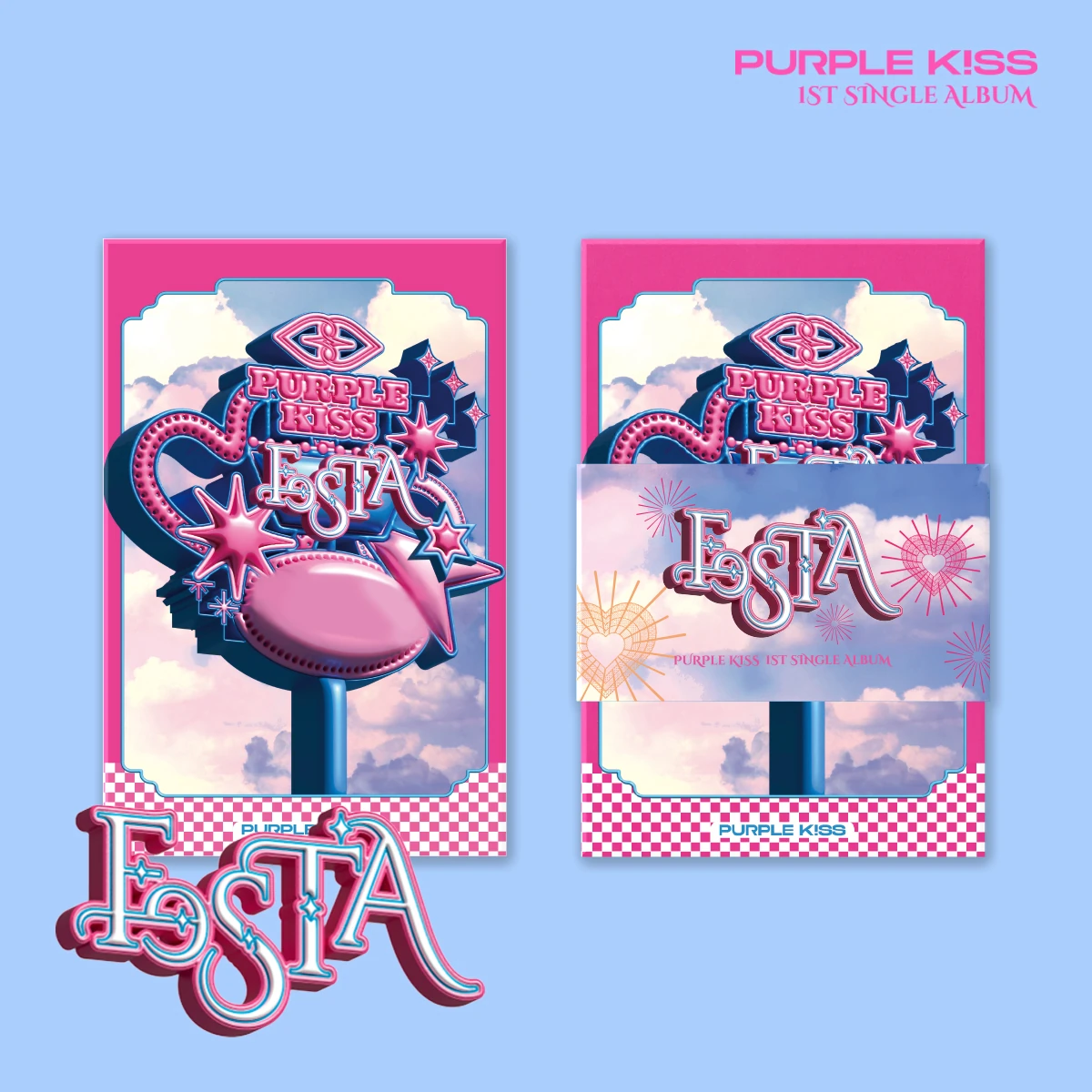 PURPLE KISS The 1st Single Album [FESTA] (POCAALBUM) | Makestar